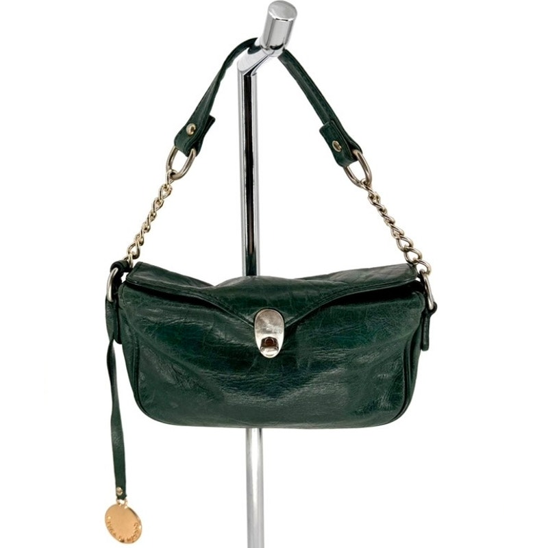 Laura Di Maggio Milano Leather Green Handbag